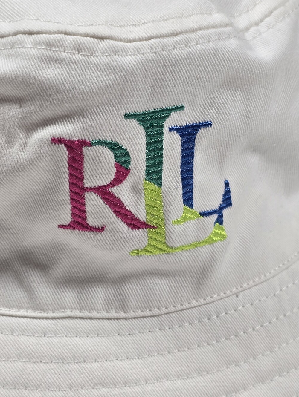 Ralph Lauren Logo Print Reversible Multi Color Bucket Hat - Picture 9 of 9